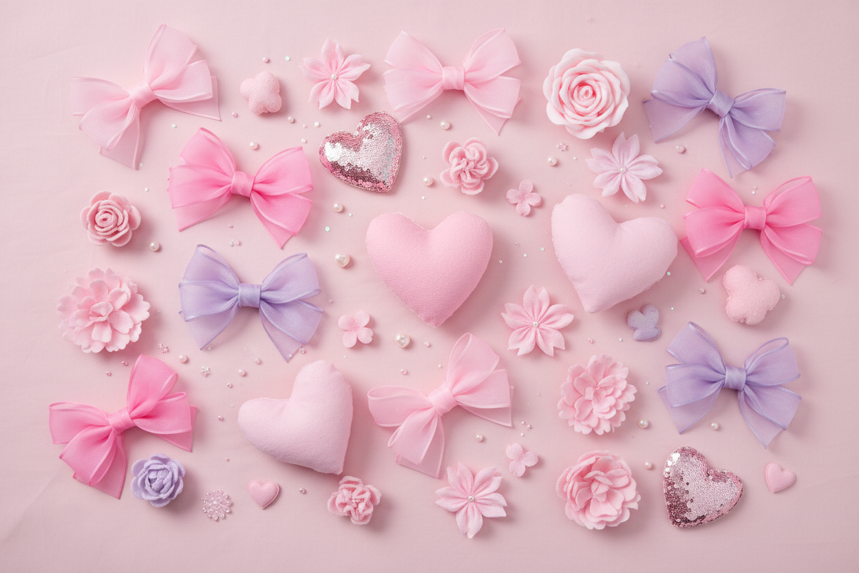 Bows, Hearts & Flowers
